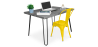 Buy Grey Hairpin 120x90 Desk Table + Bistrot Metalix Chair Yellow 60069 at MyFaktory