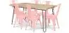 Buy Hairpin 150x90 Dining Table + X6 Bistrot Metalix Chair Pastel orange 59922 - in the EU
