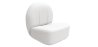 Buy White boucle ​armchair - upholstered - Sabine White 60072 - in the EU