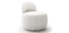 Buy White boucle ​armchair - upholstered - Piera White 60073 - in the EU