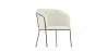 Buy Dining chair upholstered in white boucle - Martine White 60075 - in the EU