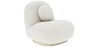 Buy Bouclé fabric upholstered armchair - Nuiba White 60078 - in the EU