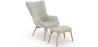 Buy Upholstered Armchair with Footrest - Scandinavian - Wub Beige 60084 - in the EU