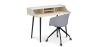 Buy Office Desk Table Wooden Design Scandinavian Style Eldrid + Design Office Chair with Wheels Grey 60066 in the Europe