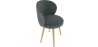 Buy Velvet upholstered dining chair  - Seranda Dark grey 60081 - prices