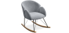 Buy Rocking armchair upholstered in velvet - Frida  Light grey 60082 - prices
