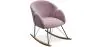 Buy Rocking armchair upholstered in velvet - Frida  Light Pink 60082 - in the EU