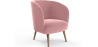Buy Velvet upholstered armchair  - Rese Pink 60083 - prices