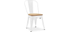 Buy Dining Chair Bistrot Metalix Industrial Metal and Light Wood - New Edition White 60123 - in the EU