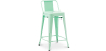 Buy Bar Stool with Backrest - Industrial Design - 60cm - New Edition - Metalix Mint 60126 with a guarantee