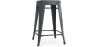 Buy Bar Stool Bistrot Metalix Industrial Design Metal - 60 cm - New Edition Dark grey 60122 in the Europe