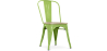 Buy Dining Chair Bistrot Metalix Industrial Metal and Light Wood - New Edition Light green 60123 - in the EU