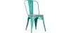 Buy Dining Chair Bistrot Metalix Industrial Metal and Light Wood - New Edition Pastel green 60123 - in the EU