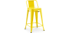 Buy Bar Stool with Backrest - Industrial Design - 60cm - New Edition - Metalix Yellow 60126 at MyFaktory