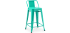 Buy Bar Stool with Backrest - Industrial Design - 60cm - New Edition - Metalix Pastel green 60126 - prices