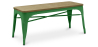 Buy Bench Bistrot Metalix Industrial Metal and Light Wood - New Edition Green 60131 in the Europe