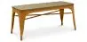 Buy Bench Bistrot Metalix Industrial Metal and Light Wood - New Edition Gold 60131 at MyFaktory