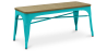Buy Bench Bistrot Metalix Industrial Metal and Light Wood - New Edition Pastel green 60131 - in the EU