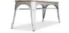 Buy Bench Bistrot Metalix Industrial Metal and Light Wood - New Edition Steel 60131 with a guarantee