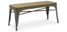 Buy Bench Bistrot Metalix Industrial Metal and Light Wood - New Edition Dark grey 60131 in the Europe