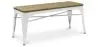 Buy Bench Bistrot Metalix Industrial Metal and Light Wood - New Edition White 60131 - in the EU