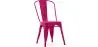 Buy Dining chair Bistrot Metalix industrial Metal - New Edition Fuchsia 60136 in the Europe
