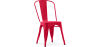 Buy Dining chair Bistrot Metalix industrial Metal - New Edition Red 60136 home delivery