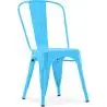 Buy Dining chair Bistrot Metalix industrial Metal - New Edition Turquoise 60136 in the Europe