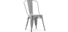 Buy Dining chair Bistrot Metalix industrial Metal - New Edition Light grey 60136 in the Europe