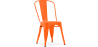 Buy Dining chair Bistrot Metalix industrial Metal - New Edition Orange 60136 at MyFaktory