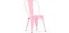 Buy Dining chair Bistrot Metalix industrial Metal - New Edition Pink 60136 with a guarantee