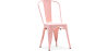 Buy Dining chair Bistrot Metalix industrial Metal - New Edition Pastel orange 60136 home delivery