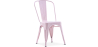 Buy Dining chair Bistrot Metalix industrial Metal - New Edition Pastel pink 60136 in the Europe