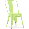Buy Dining chair Bistrot Metalix industrial Metal - New Edition Pastel yellow 60136 in the Europe