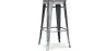 Buy Bar Stool - Industrial Design - Wood & Steel - 76 cm - New Edition- Metalix Industriel 60137 home delivery