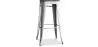 Buy Bar Stool - Industrial Design - Wood & Steel - 76 cm - New Edition- Metalix Steel 60137 in the Europe
