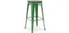Buy Bar Stool - Industrial Design - Wood & Steel - 76 cm - New Edition- Metalix Green 60137 - in the EU