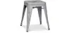 Buy Industrial Design Stool - 45cm - New Edition - Metalix Light grey 60139 - in the EU