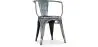 Buy Dining Chair with armrest Bistrot Metalix industrial Metal - New Edition Metallic bronze 60140 in the Europe