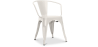 Buy Dining Chair with armrest Bistrot Metalix industrial Metal - New Edition Cream 60140 - prices