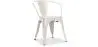 Buy Dining Chair with armrest Bistrot Metalix industrial Metal - New Edition Cream 60140 - prices