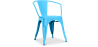 Buy Dining Chair with armrest Bistrot Metalix industrial Metal - New Edition Turquoise 60140 home delivery