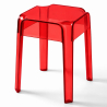 Buy Stool  Victoire - 47cm - Design Transparent Red 29572 at MyFaktory