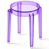 Buy Stool 47cm - Design Transparent - Pauline  Mauve 29572 in the Europe
