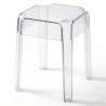 Buy Stool  Victoire - 47cm - Design Transparent Transparent 29572 - in the EU
