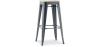 Buy Bar stool Bistrot Metalix industrial Metal and Light Wood - 76 cm - New Edition Industriel 60144 at MyFaktory