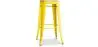 Buy Bar Stool - Industrial Design - Wood & Steel - 76cm - New Edition - Metalix Yellow 60144 in the Europe