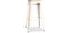 Buy Bar stool Bistrot Metalix industrial Metal and Light Wood - 76 cm - New Edition Cream 60144 - prices