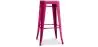 Buy Bar Stool - Industrial Design - Wood & Steel - 76cm - New Edition - Metalix Fuchsia 60144 - in the EU