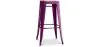 Buy Bar Stool - Industrial Design - Wood & Steel - 76cm - New Edition - Metalix Purple 60144 in the Europe